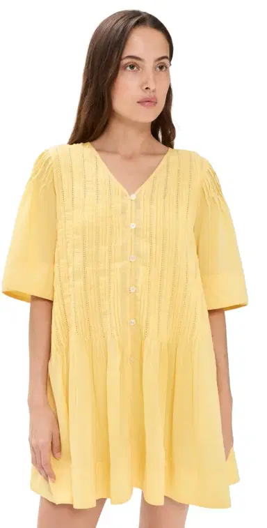 Sea Alberte Solid Mini Dress Yellow | Thumbnail 1 Sea Alberte Solid Mini Dress Yellow | Thumbnail 1
