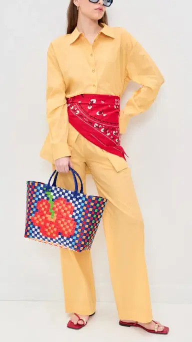 FARM Rio Flower Woven Bag Multi One Size | Thumbnail 3 FARM Rio Flower Woven Bag Multi One Size | Thumbnail 3