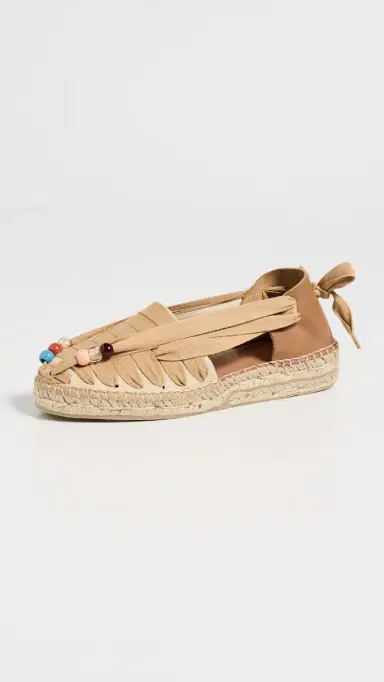 Naguisa Soc Beaded Espadrilles Sand Beads 38 | Thumbnail 2 Naguisa Soc Beaded Espadrilles Sand Beads 38 | Thumbnail 2