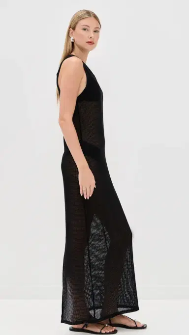 LE BOP Biarritz Maxi Coverup Dress Noir | Thumbnail 5 LE BOP Biarritz Maxi Coverup Dress Noir | Thumbnail 5