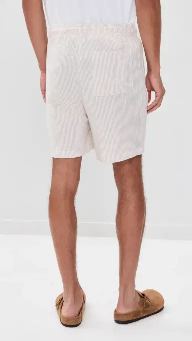 Onia Classic Pull On Linen Shorts 6 and | Thumbnail 3 Onia Classic Pull On Linen Shorts 6 and | Thumbnail 3