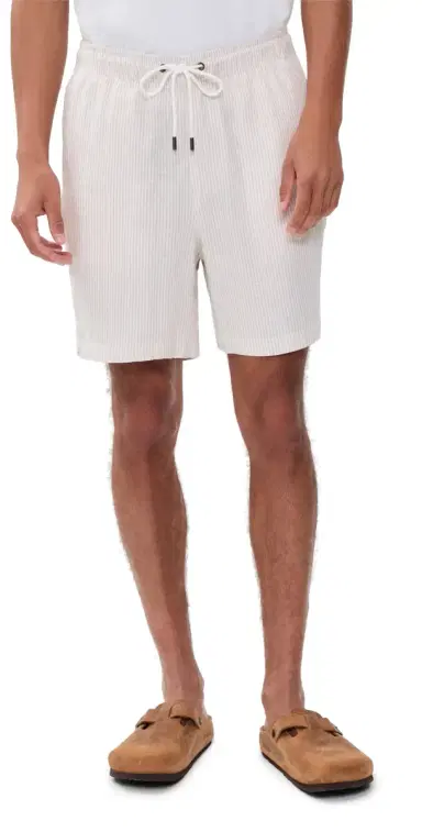 Onia Classic Pull On Linen Shorts 6 and | Thumbnail 1 Onia Classic Pull On Linen Shorts 6 and | Thumbnail 1