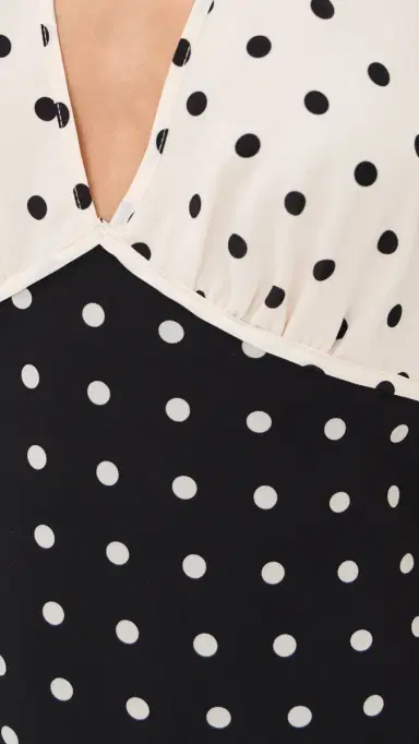 Bailey Rose Polka-Dot Mini Dress Black/Cream | Thumbnail 6 Bailey Rose Polka-Dot Mini Dress Black/Cream | Thumbnail 6