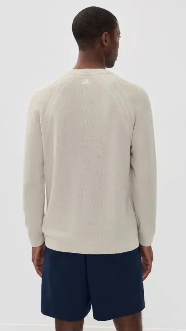 Adidas Golf Ultimate365 Tour Knit Crew Neck Sweater wonder alumina | Thumbnail 3 Adidas Golf Ultimate365 Tour Knit Crew Neck Sweater wonder alumina | Thumbnail 3
