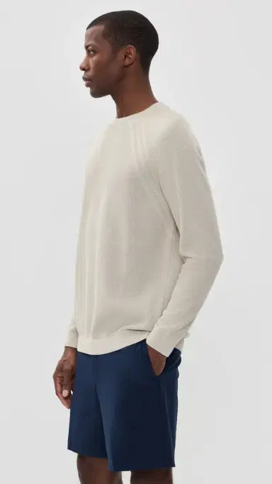 Adidas Golf Ultimate365 Tour Knit Crew Neck Sweater wonder alumina | Thumbnail 4 Adidas Golf Ultimate365 Tour Knit Crew Neck Sweater wonder alumina | Thumbnail 4