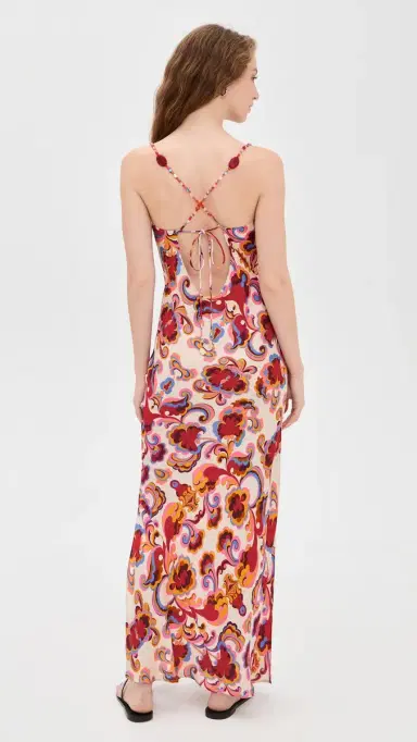 Carolina K lip Dress Paisley Floral | Thumbnail 3 Carolina K lip Dress Paisley Floral | Thumbnail 3