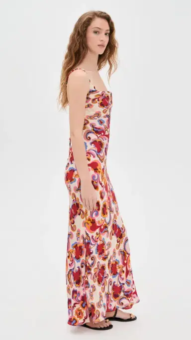 Carolina K lip Dress Paisley Floral | Thumbnail 4 Carolina K lip Dress Paisley Floral | Thumbnail 4