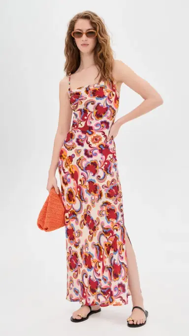 Carolina K lip Dress Paisley Floral | Thumbnail 5 Carolina K lip Dress Paisley Floral | Thumbnail 5