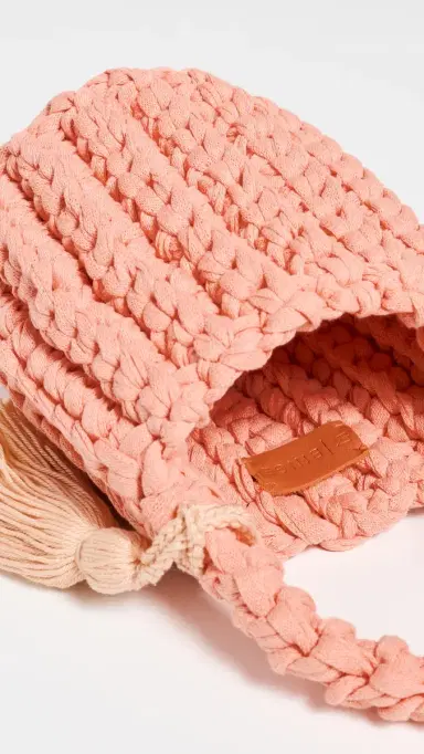 Binge Knitting Amalfi Bucket Bag Mini Melon One Size | Thumbnail 6 Binge Knitting Amalfi Bucket Bag Mini Melon One Size | Thumbnail 6