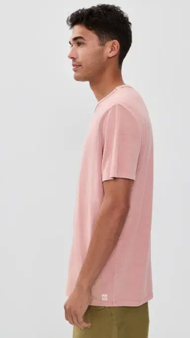 Marine Layer Relaxed Hemp Cotton Tee Withered Rose | Thumbnail 4 Marine Layer Relaxed Hemp Cotton Tee Withered Rose | Thumbnail 4