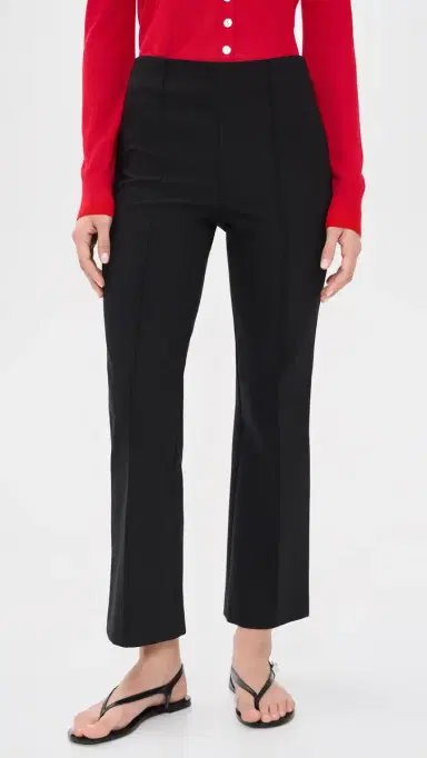 Vince Niki Crop Flare Pants Black L | Thumbnail 2 Vince Niki Crop Flare Pants Black L | Thumbnail 2