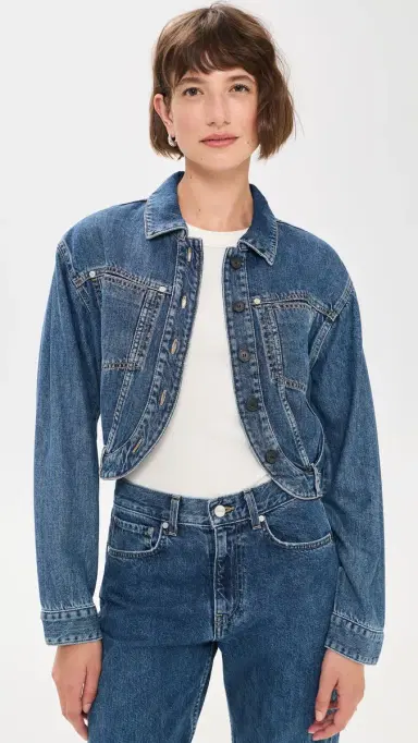 IRO Jaky Jacket Blue Fluid | Thumbnail 2 IRO Jaky Jacket Blue Fluid | Thumbnail 2