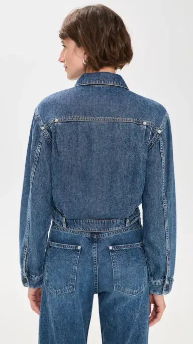IRO Jaky Jacket Blue Fluid | Thumbnail 3 IRO Jaky Jacket Blue Fluid | Thumbnail 3