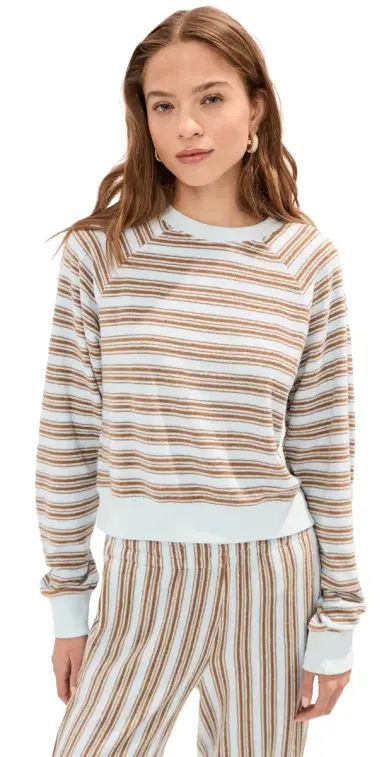 LE BOP arlow Sweatshirt Light Blue/Chocolate | Thumbnail 1 LE BOP arlow Sweatshirt Light Blue/Chocolate | Thumbnail 1