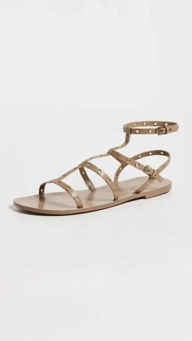 Cinq à Sept Ariella Strappy Grommet Sandals Brown Sugar 39 | Thumbnail 2 Cinq à Sept Ariella Strappy Grommet Sandals Brown Sugar 39 | Thumbnail 2