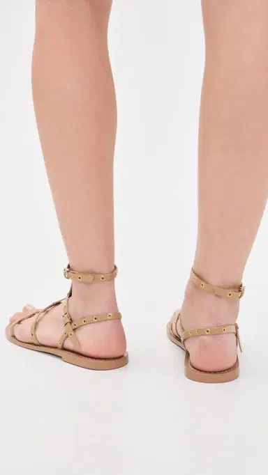 Cinq à Sept Ariella Strappy Grommet Sandals Brown Sugar 39 | Thumbnail 4 Cinq à Sept Ariella Strappy Grommet Sandals Brown Sugar 39 | Thumbnail 4