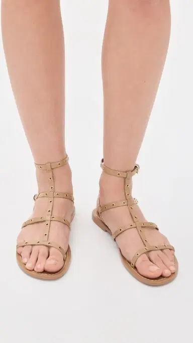 Cinq à Sept Ariella Strappy Grommet Sandals Brown Sugar 39 | Thumbnail 5 Cinq à Sept Ariella Strappy Grommet Sandals Brown Sugar 39 | Thumbnail 5