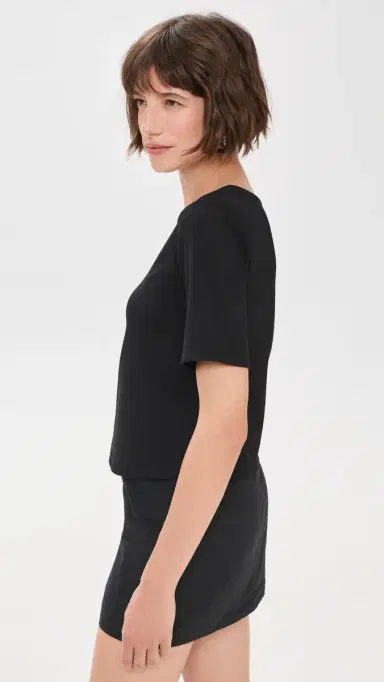 RIPLEY RADER Ponte Extended Short Sleeve Top Black | Thumbnail 4 RIPLEY RADER Ponte Extended Short Sleeve Top Black | Thumbnail 4