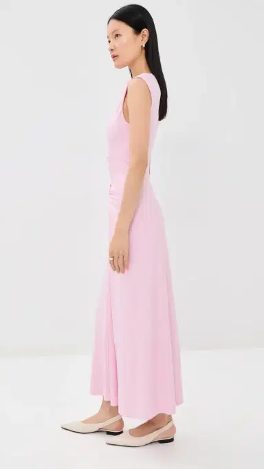 SIMKHAI Acacia Draped Jersey Maxi Dress Tulip | Thumbnail 4 SIMKHAI Acacia Draped Jersey Maxi Dress Tulip | Thumbnail 4