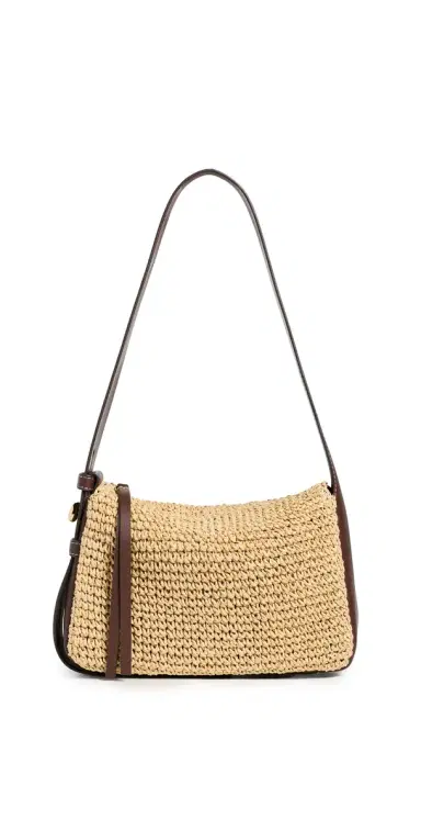 Tory Burch Romy Woven Small Shoulder Bag Natural | Thumbnail 1 Tory Burch Romy Woven Small Shoulder Bag Natural | Thumbnail 1