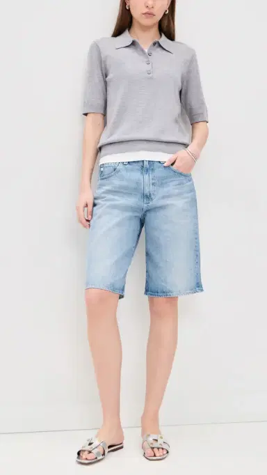 AG Hattie Denim Shorts Mondrian | Thumbnail 2 AG Hattie Denim Shorts Mondrian | Thumbnail 2