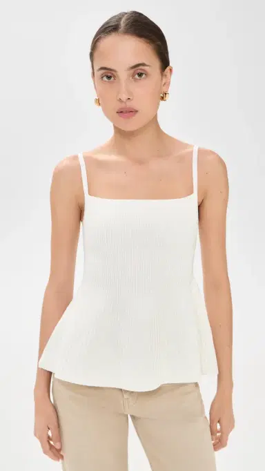 DL1961 Peplum Tank white (instasculpt rib) | Thumbnail 2 DL1961 Peplum Tank white (instasculpt rib) | Thumbnail 2