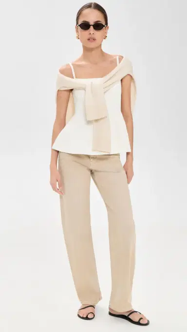 DL1961 Peplum Tank white (instasculpt rib) | Thumbnail 5 DL1961 Peplum Tank white (instasculpt rib) | Thumbnail 5