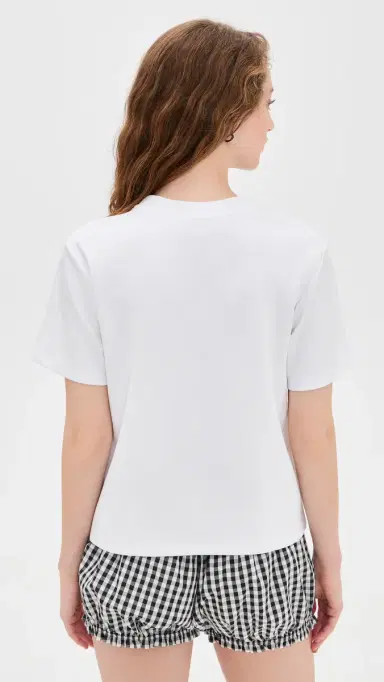 English Factory Pearl eashell T-Shirt White | Thumbnail 3 English Factory Pearl eashell T-Shirt White | Thumbnail 3
