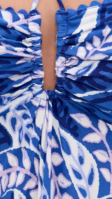 Poupette St Barth Carla Long Dress Blue Holy Snake | Thumbnail 6 Poupette St Barth Carla Long Dress Blue Holy Snake | Thumbnail 6