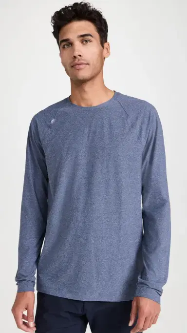 Rhone Reign Long Sleeve Midnight Heather | Thumbnail 2 Rhone Reign Long Sleeve Midnight Heather | Thumbnail 2