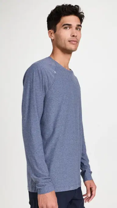 Rhone Reign Long Sleeve Midnight Heather | Thumbnail 4 Rhone Reign Long Sleeve Midnight Heather | Thumbnail 4