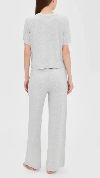 HONEYDEW Luxe Modal Tee and Pants et Heather Grey | Thumbnail 3 HONEYDEW Luxe Modal Tee and Pants et Heather Grey | Thumbnail 3