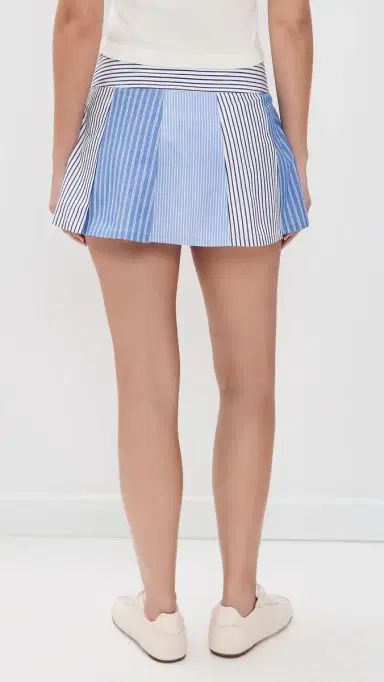 Rowing Blazers Mini Mixed tripe Pleated kirt Blue | Thumbnail 3 Rowing Blazers Mini Mixed tripe Pleated kirt Blue | Thumbnail 3