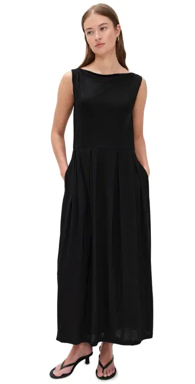 House of Dagmar Square Neck Dress Black | Thumbnail 1 House of Dagmar Square Neck Dress Black | Thumbnail 1