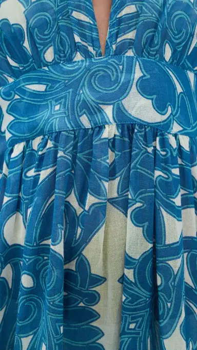 Poupette St Barth Sol Caftan Blue Mantra One Size | Thumbnail 6 Poupette St Barth Sol Caftan Blue Mantra One Size | Thumbnail 6