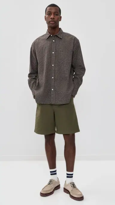 Norse Projects Kvitfjell Relaxed Cotton Twill Shorts 8 Olive Night | Thumbnail 5 Norse Projects Kvitfjell Relaxed Cotton Twill Shorts 8 Olive Night | Thumbnail 5