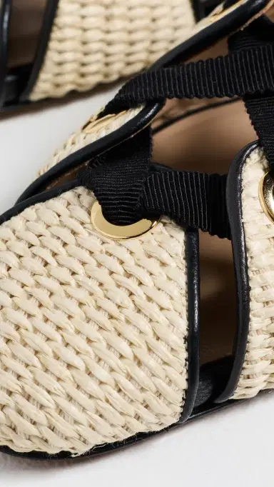 Ulla Johnson Artemis Eyelet Flat Sandals Natural | Thumbnail 6 Ulla Johnson Artemis Eyelet Flat Sandals Natural | Thumbnail 6