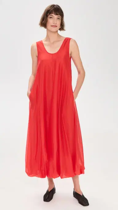 MEIMEIJ Long Balloon Dress Coral 38 | Thumbnail 2 MEIMEIJ Long Balloon Dress Coral 38 | Thumbnail 2