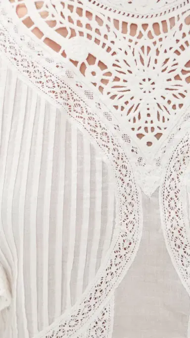 FARM Rio Off-White Blouse with Appliques Off-White | Thumbnail 6 FARM Rio Off-White Blouse with Appliques Off-White | Thumbnail 6