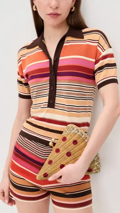 SERPUI Wicker Pizza Clutch | Thumbnail 3 SERPUI Wicker Pizza Clutch | Thumbnail 3