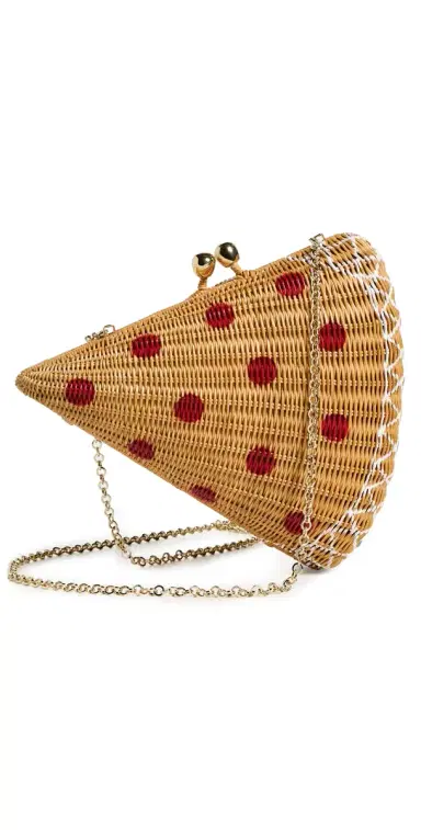 SERPUI Wicker Pizza Clutch | Thumbnail 1 SERPUI Wicker Pizza Clutch | Thumbnail 1