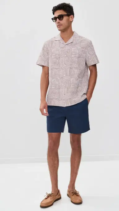 Fair Harbor Horizon Pull On Shorts 7 Navy | Thumbnail 5 Fair Harbor Horizon Pull On Shorts 7 Navy | Thumbnail 5