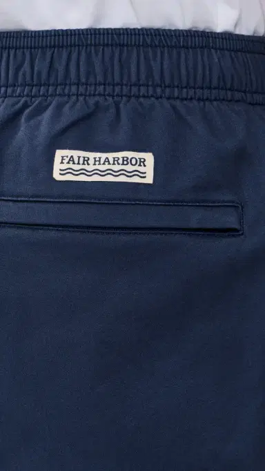 Fair Harbor Horizon Pull On Shorts 7 Navy | Thumbnail 6 Fair Harbor Horizon Pull On Shorts 7 Navy | Thumbnail 6