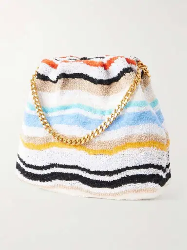 Missoni Striped Terry Drawstring Pouch | Thumbnail 4 Missoni Striped Terry Drawstring Pouch | Thumbnail 4