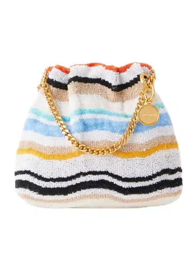 Missoni Striped Terry Drawstring Pouch | Thumbnail 1 Missoni Striped Terry Drawstring Pouch | Thumbnail 1
