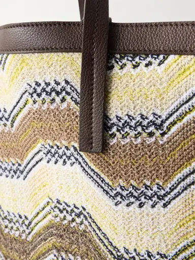 Missoni Leather-trimmed Striped Woven Tote | Thumbnail 5 Missoni Leather-trimmed Striped Woven Tote | Thumbnail 5