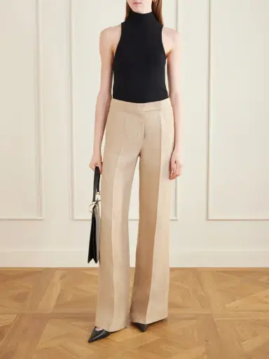 Max Mara Big Linen Wide-leg Pants | Thumbnail 2 Max Mara Big Linen Wide-leg Pants | Thumbnail 2