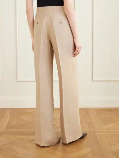 Max Mara Big Linen Wide-leg Pants | Thumbnail 3 Max Mara Big Linen Wide-leg Pants | Thumbnail 3