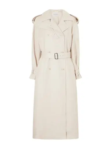 Max Mara Belted Linen-drill Trench Coat | Thumbnail 1 Max Mara Belted Linen-drill Trench Coat | Thumbnail 1