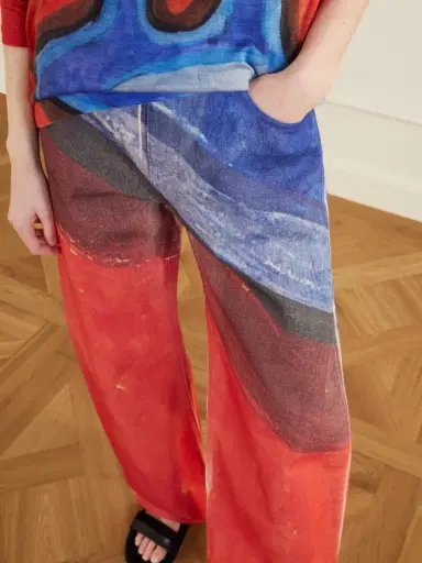 Gabriela Hearst Amoret Printed High-rise Barrel-leg Recycled Jeans | Thumbnail 5 Gabriela Hearst Amoret Printed High-rise Barrel-leg Recycled Jeans | Thumbnail 5